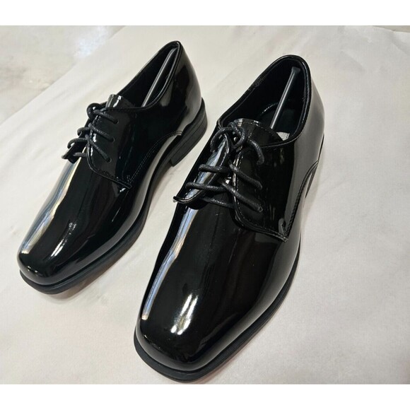 New Joseph & Feiss Men's Black Wedding Formal Tuxedo Dress Shoes NWT - Picture 3 of 11